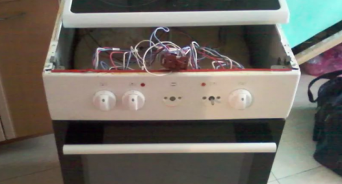 Ремонт керамической электроплиты. Горячий Ключ